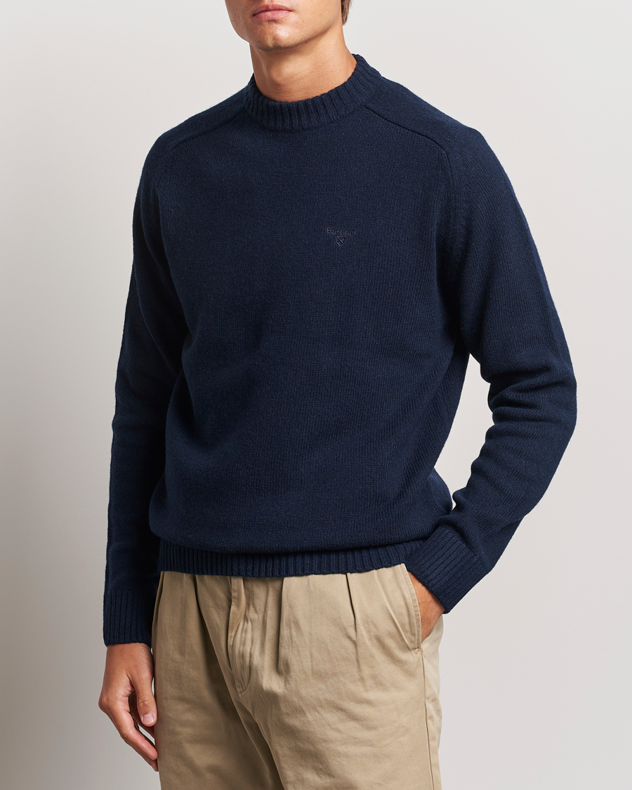 Herr |  | Barbour Lifestyle | Grangetown Lambswool Crewneck Navy