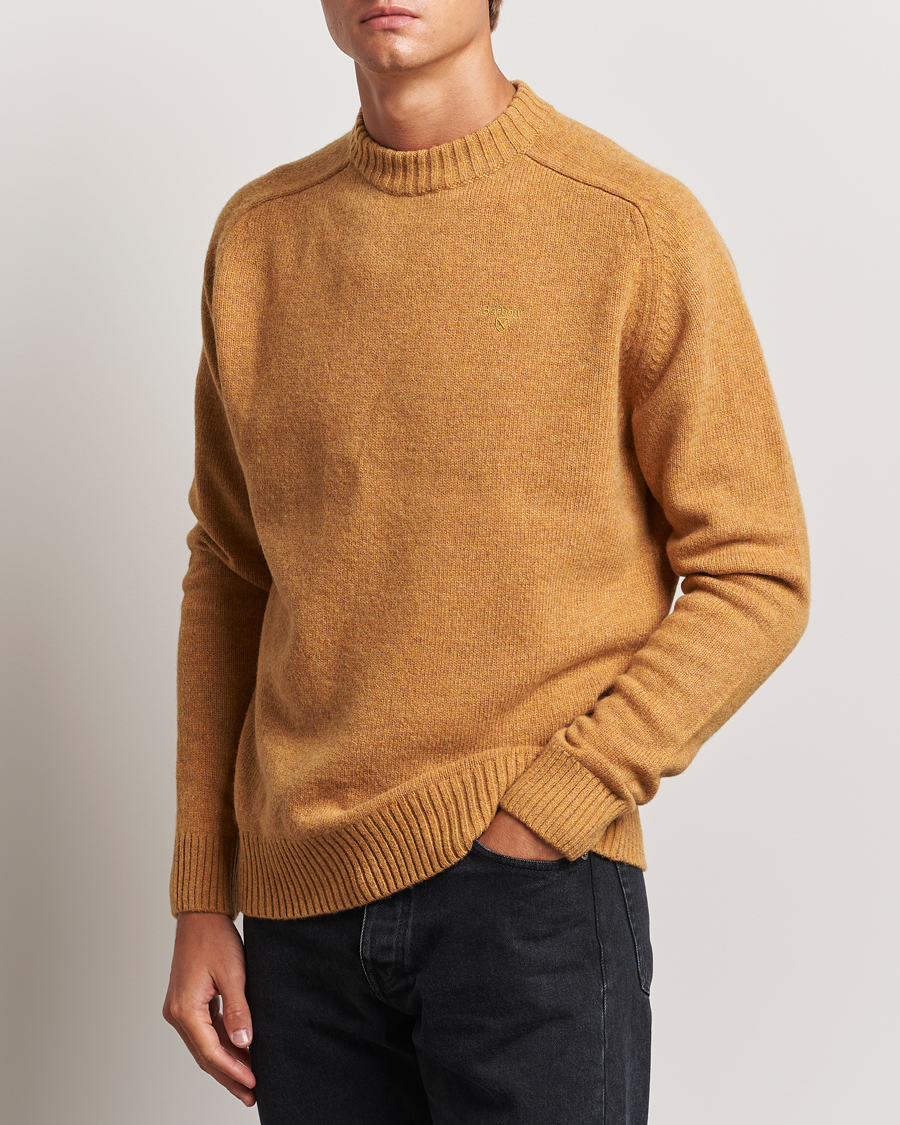 Herr |  | Barbour Lifestyle | Grangetown Lambswool Crewneck Harvest Gold