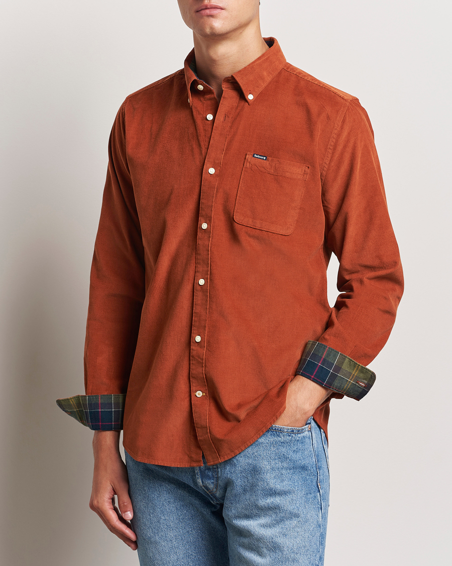 Herr |  | Barbour Lifestyle | Ramsey Corduroy Shirt Dark Ginger