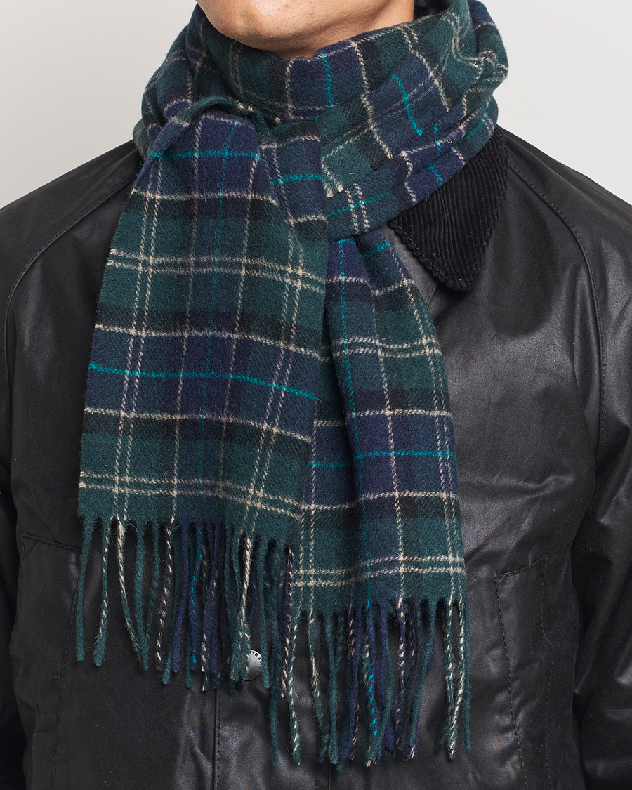 Herr |  | Barbour Lifestyle | Tartan Lambswool Scarf Green Loch