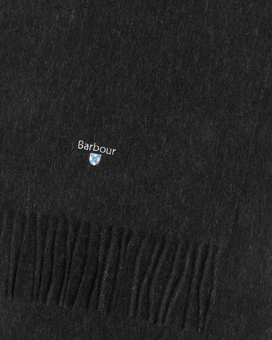 Herr |  | Barbour Lifestyle | Plain Lambswool Scarf Charcoal