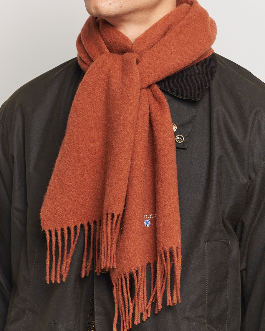 Herr |  | Barbour Lifestyle | Plain Lambswool Scarf Dark Ginger