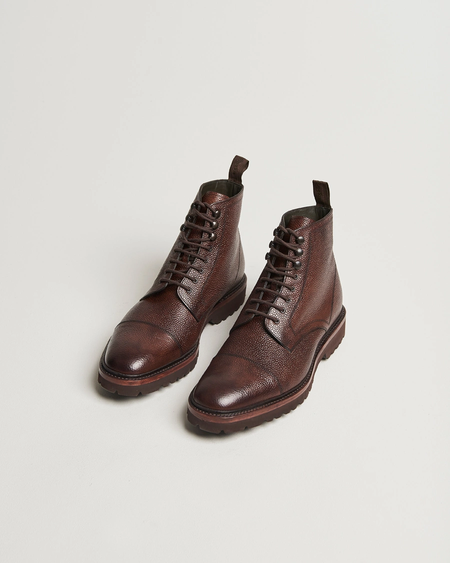 Herr |  | Loake 1880 | Aquarius Grained Lightweight Boot Dark Brown