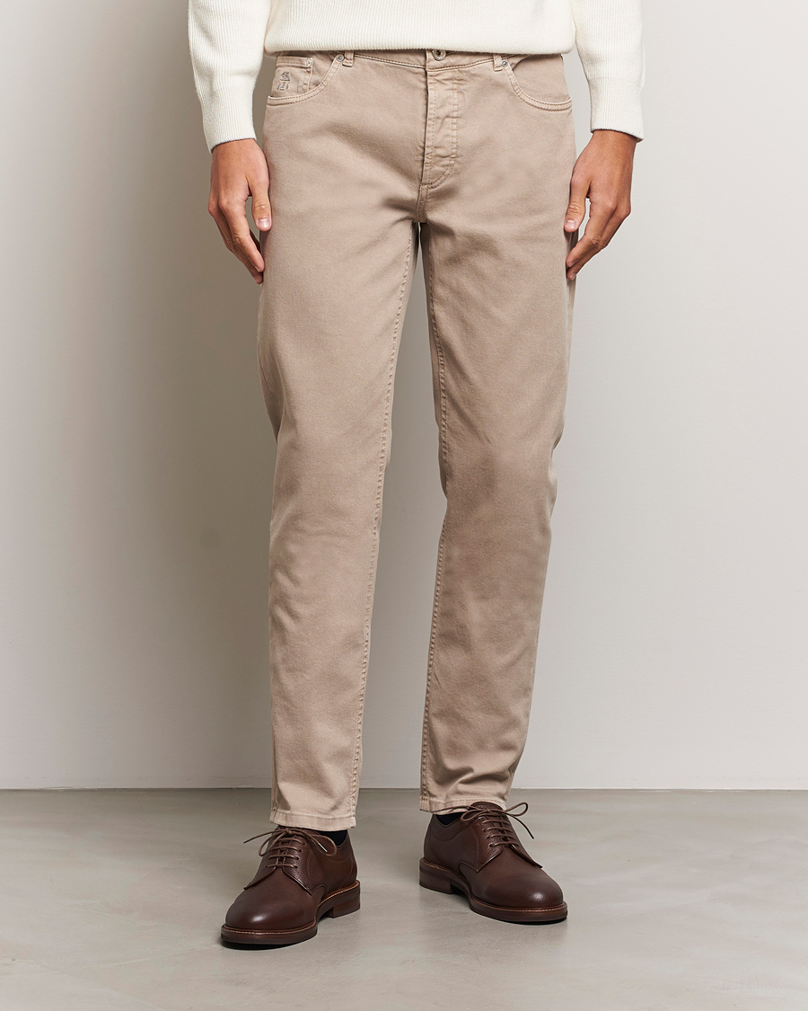 Herr |  | Brunello Cucinelli | Traditional Fit 5-Pocket Pants Beige