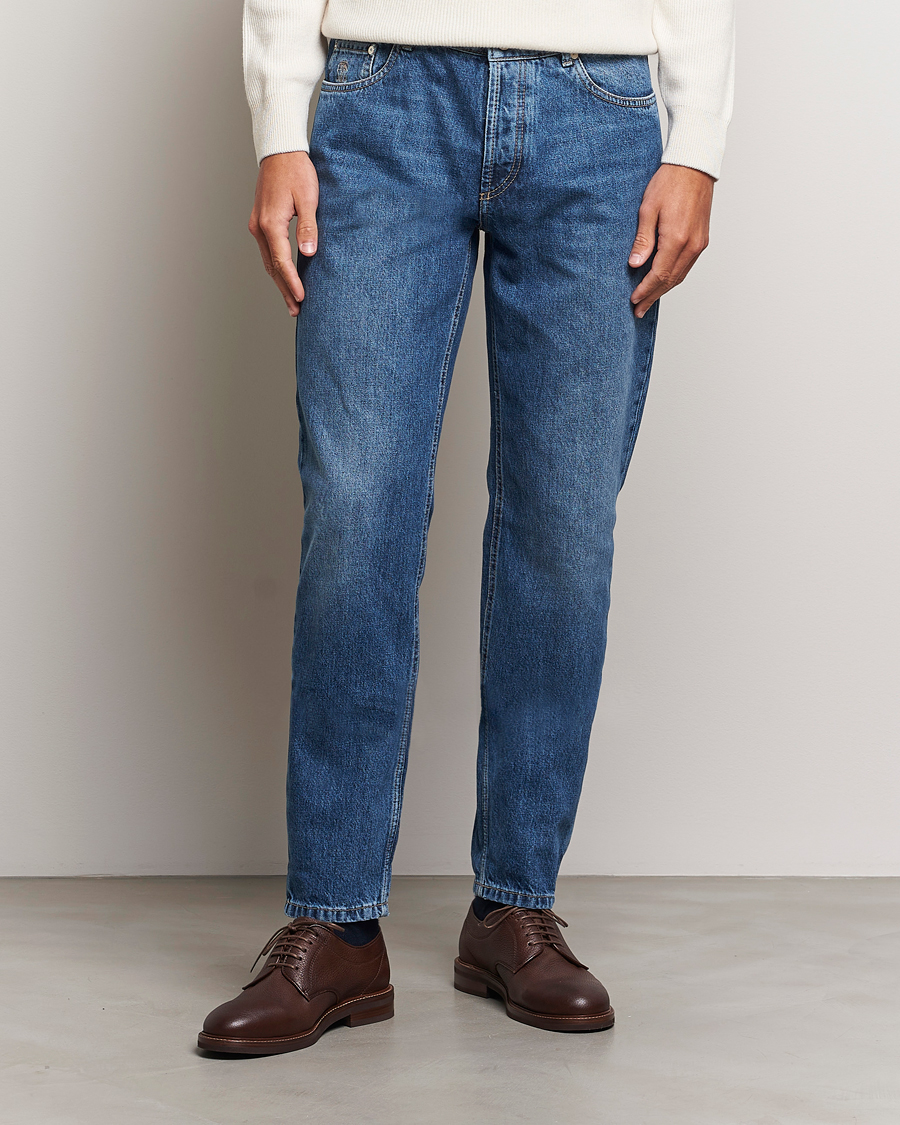 Herr |  | Brunello Cucinelli | Traditional Fit Jeans Stone Wash