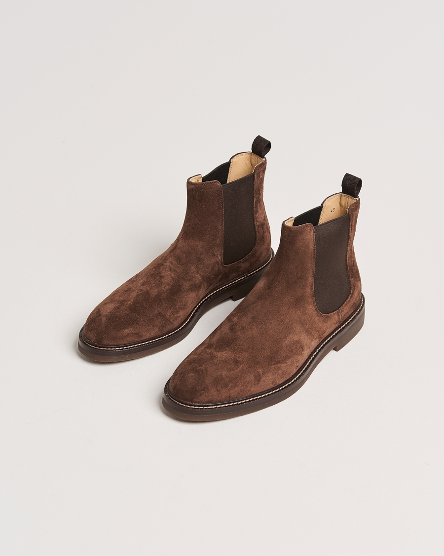 Herr |  | Brunello Cucinelli | Chelsea Boots Dark Brown Suede