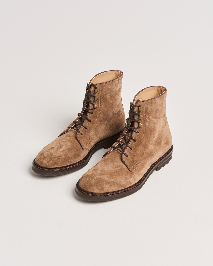 Herr |  | Brunello Cucinelli | Lace Up Boots Brown Suede