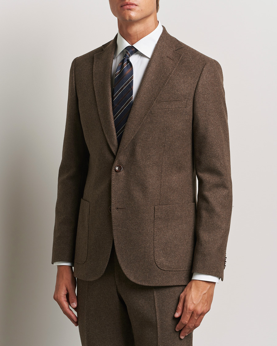 Herr |  | Morris | Flannel Wool Blazer Brown