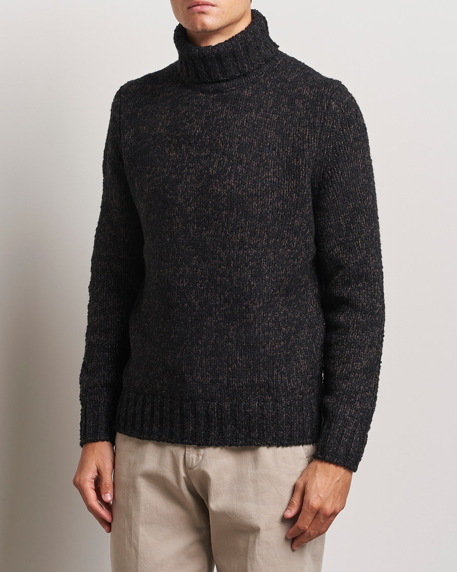 Herr |  | Morris | Herbert Heavy Knitted Rollneck Brown