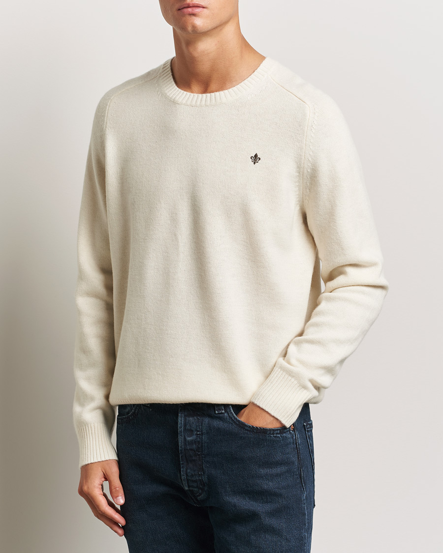 Herr |  | Morris | Hertford Merino Crew Neck Off White