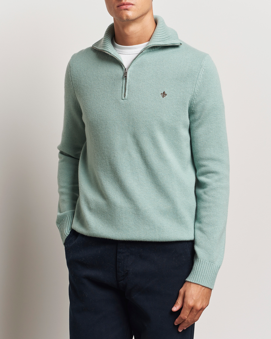 Herr |  | Morris | Hertford Merino Half Zip Green