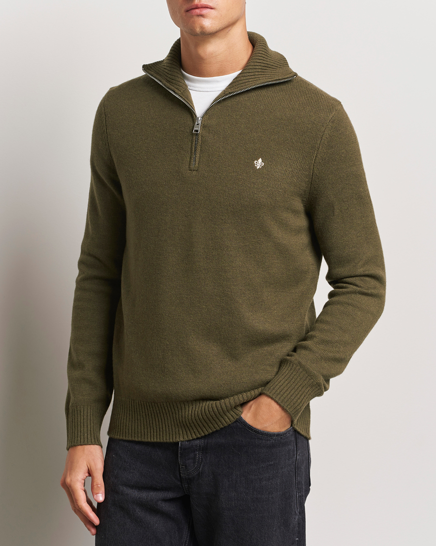 Herr |  | Morris | Hertford Merino Half Zip Olive