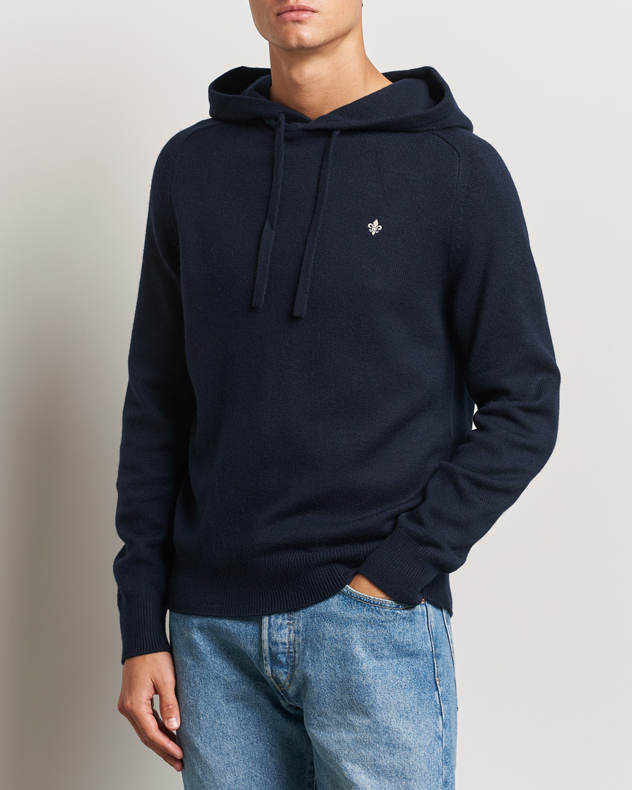 Herr |  | Morris | Hertford Merino Hoodie Navy