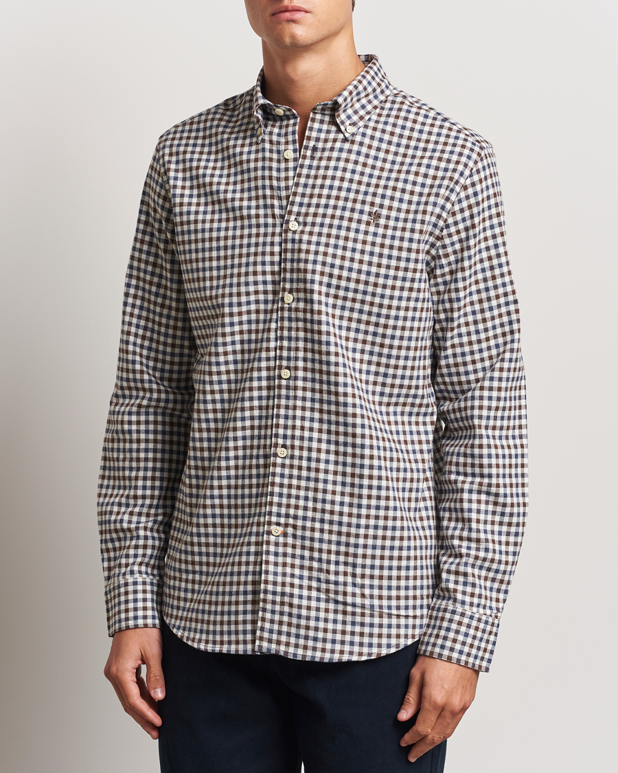 Herr |  | Morris | Watts Check Flannel Shirt Brown