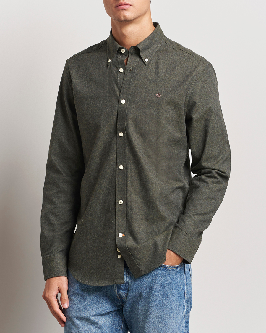 Herr |  | Morris | Watts Flannel Shirt Olive