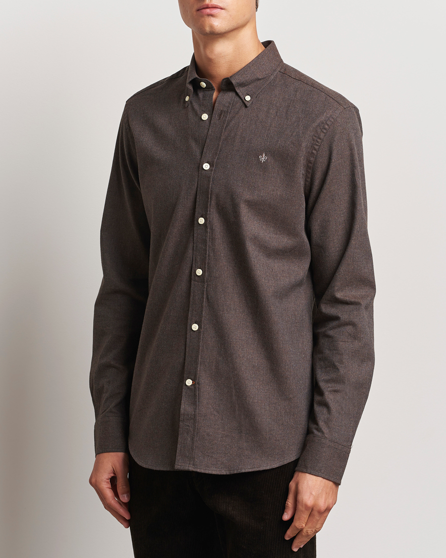 Herr |  | Morris | Watts Flannel Shirt Brown