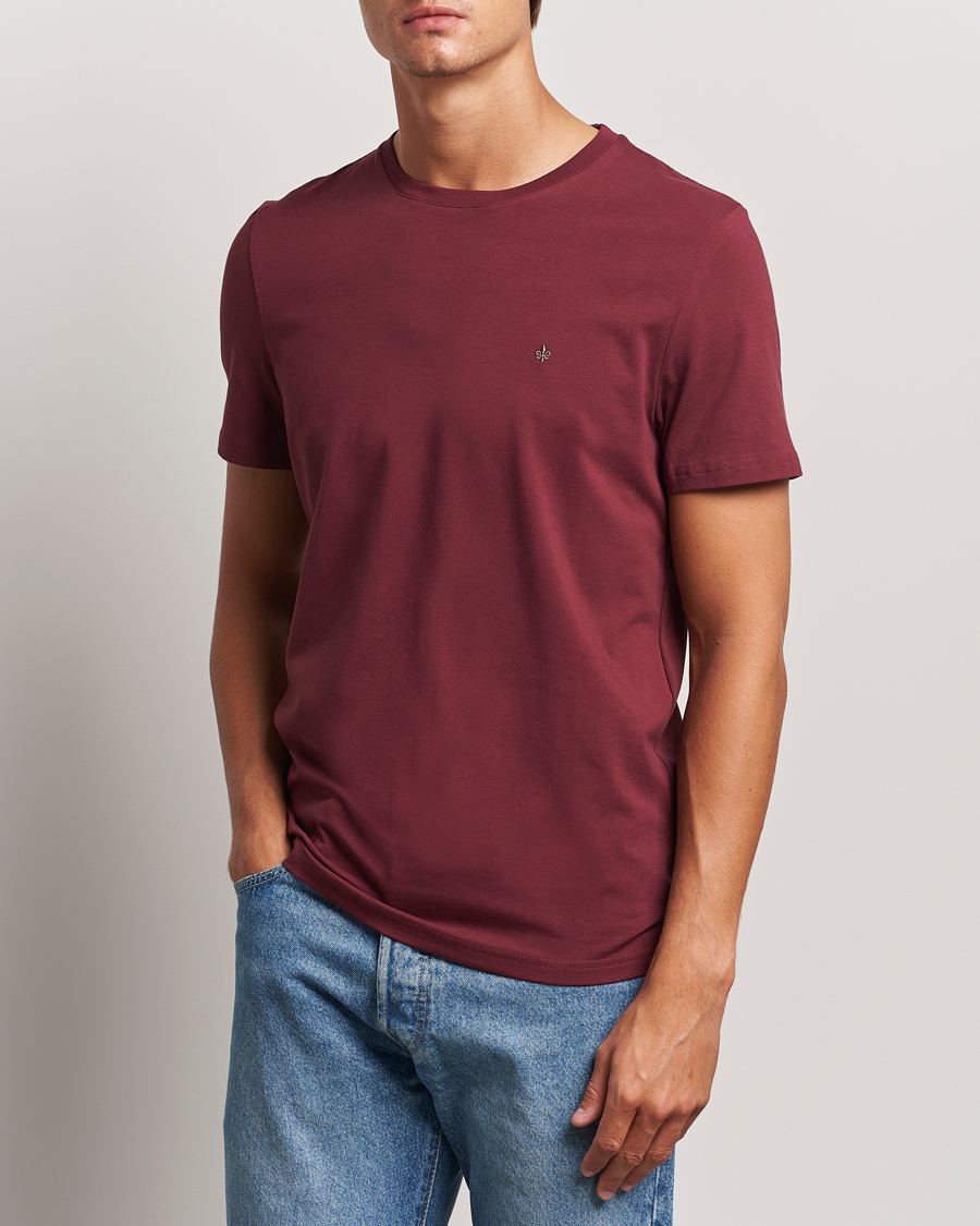 Herr |  | Morris | James Crew Neck Tee Wine Red