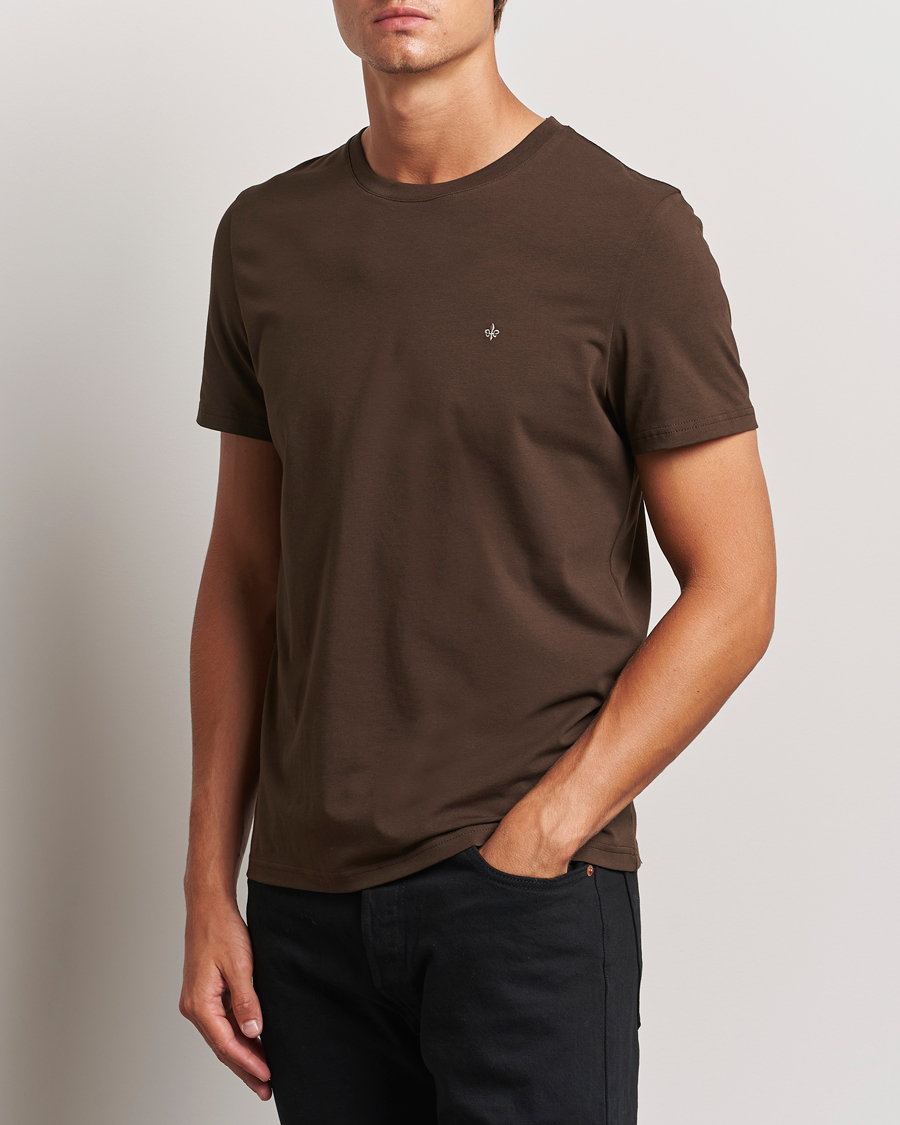 Herr |  | Morris | James Crew Neck Tee Brown