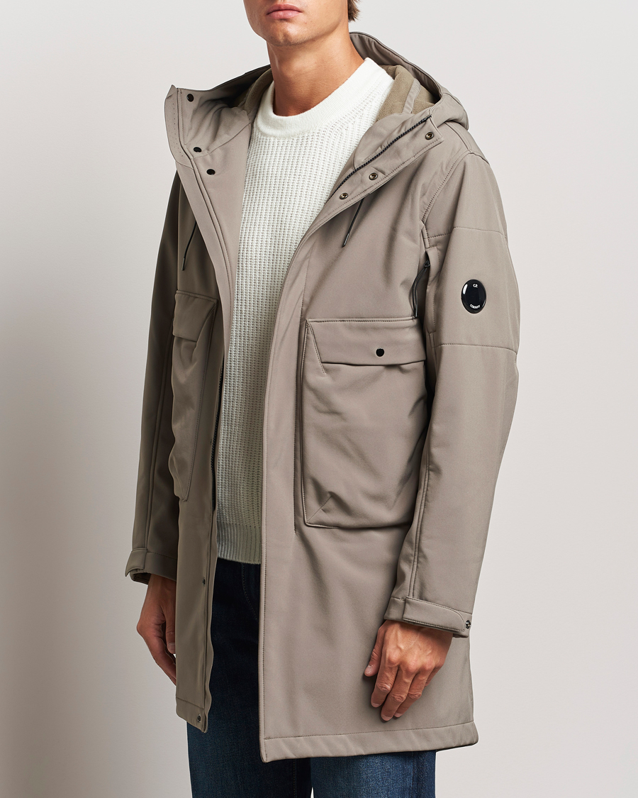 Herr |  | C.P. Company | CP Shell Long Hooded Jacket Mud Green