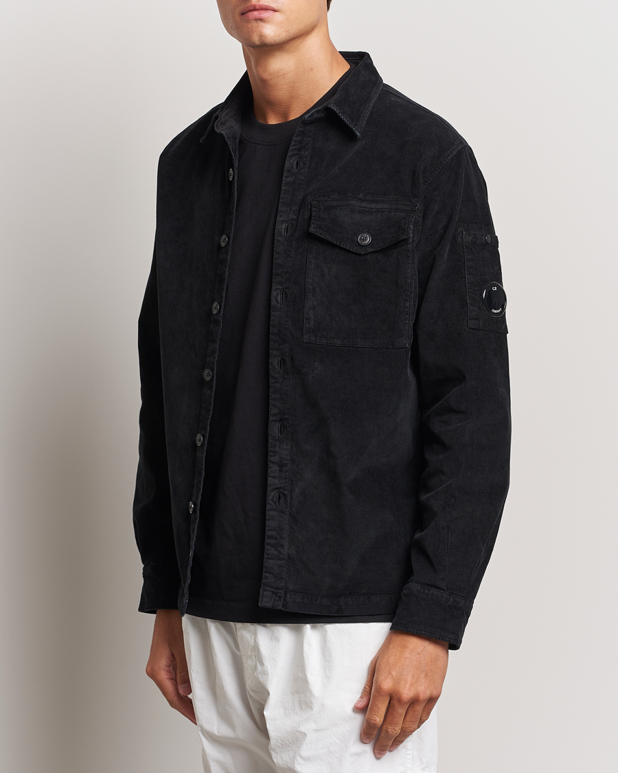 Herr | Skjortjackor | C.P. Company | Corduroy Lens Overshirt Black
