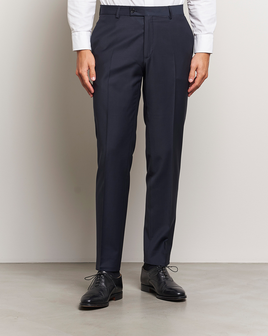 Herr | Business & Beyond - Formal | Morris Heritage | Morris Wool Suit Trousers Navy