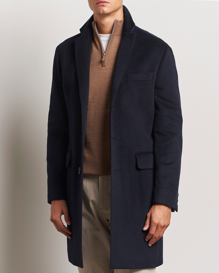 Herr |  | Oscar Jacobson | Sylar Wool/Cashmere Coat Navy