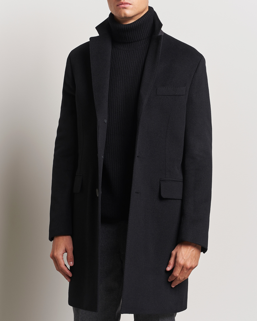 Herr |  | Oscar Jacobson | Syar Wool/Cashmere Coat Black