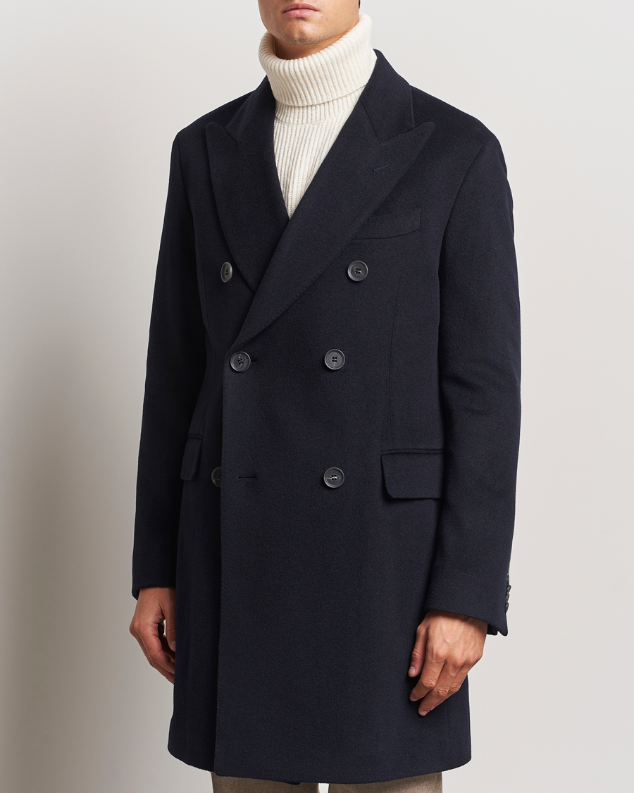 Herr |  | Oscar Jacobson | Silvain DB Wool/Cashmere Coat Navy