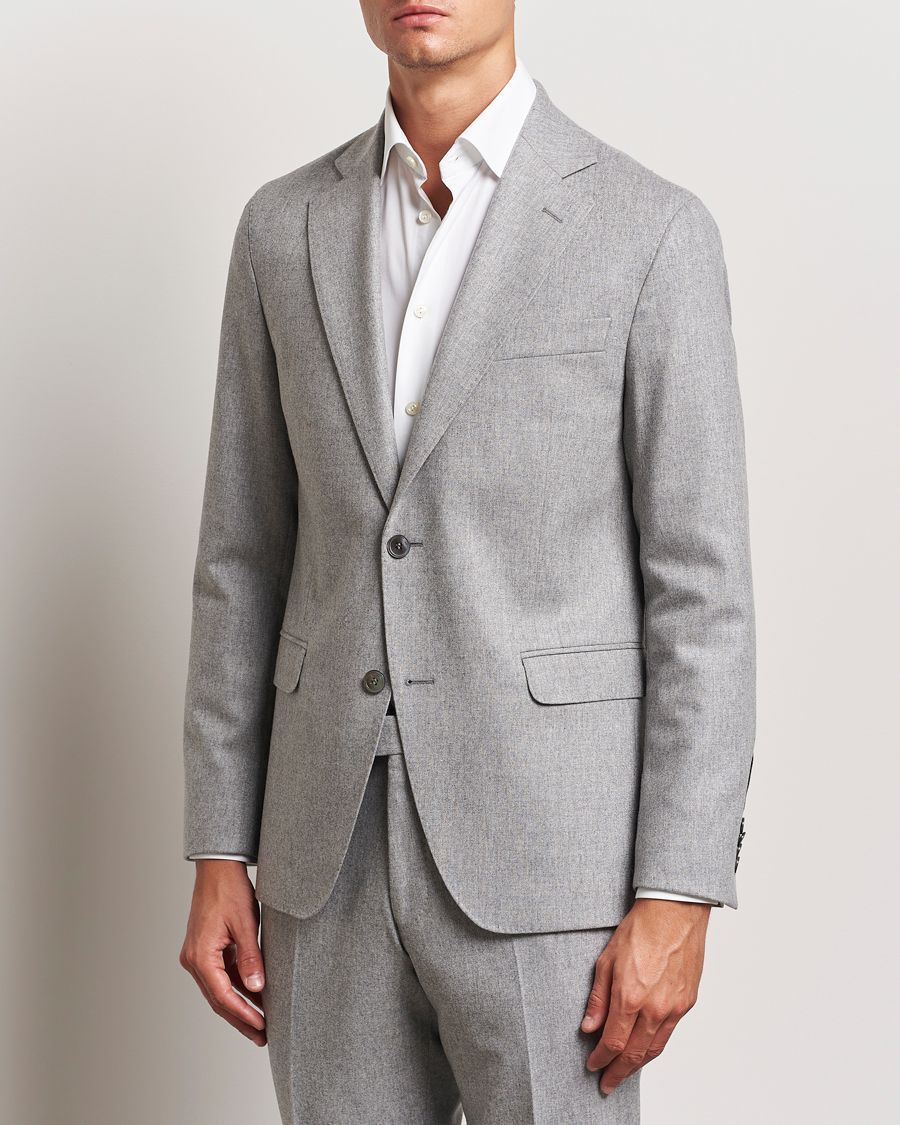 Herr |  | Oscar Jacobson | Fogerty Flannel Blazer Light Grey