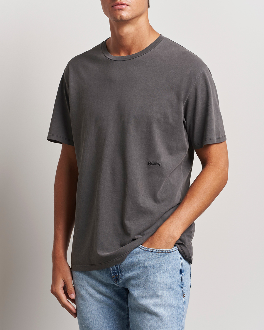 Herr |  | FRAME | Short Sleeve Relaxed T-Shirt Washed Anthracite