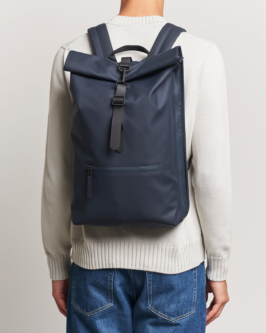 Herr |  | RAINS | Rolltop Rucksack Navy