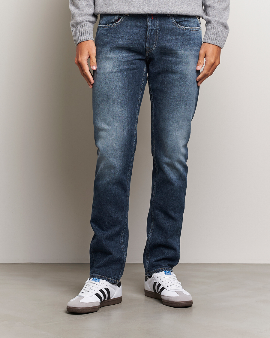 Herr | Blå jeans | Replay | Grover Original Jeans Medium Blue