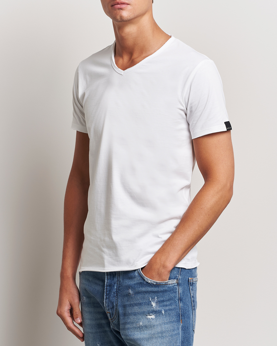 Herr | T-Shirts | Replay | V-Neck T-Shirt White
