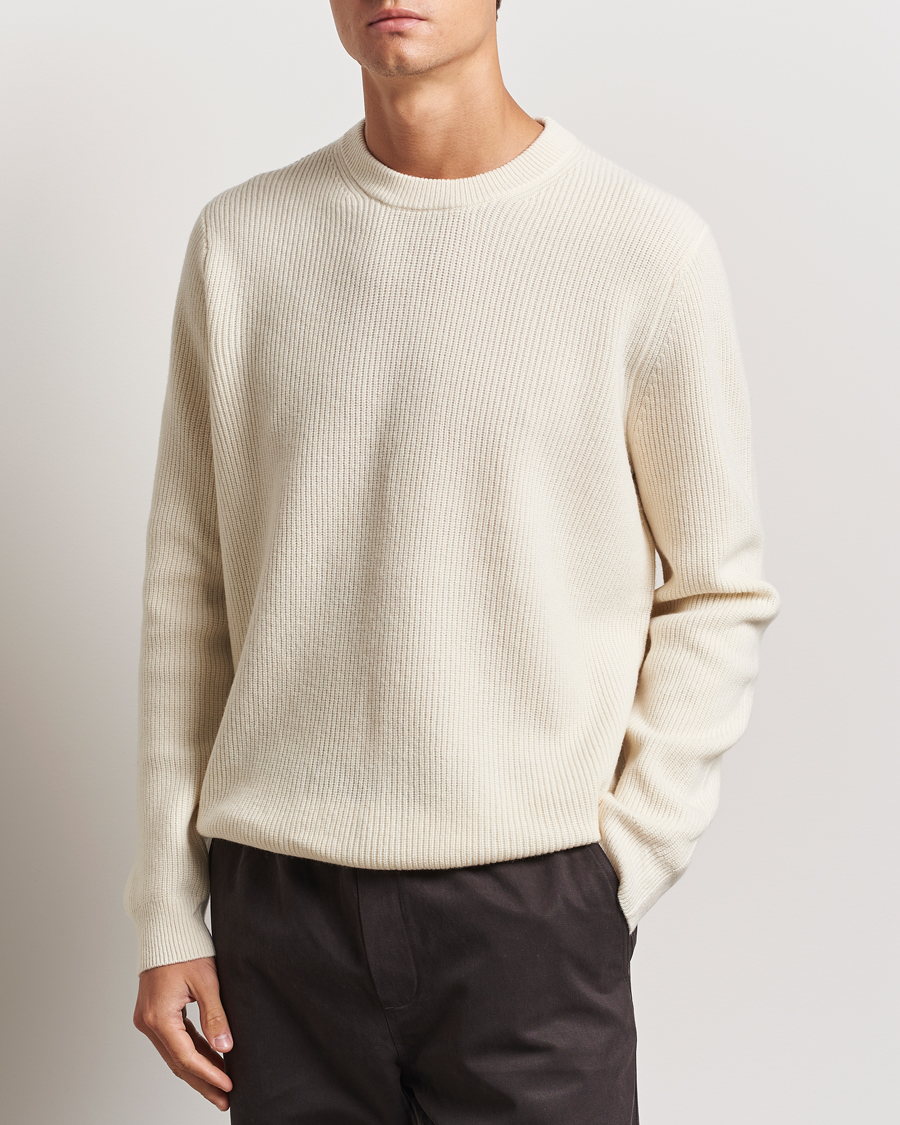 Herr |  | Samsøe Samsøe | Isaks Knitted Crew Neck Clear Cream