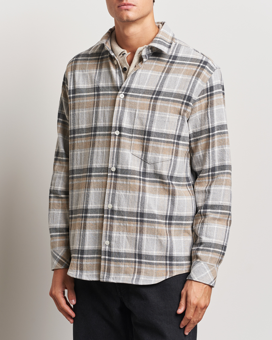 Herr |  | Samsøe Samsøe | Damon Checked Shirt Beige/Grey