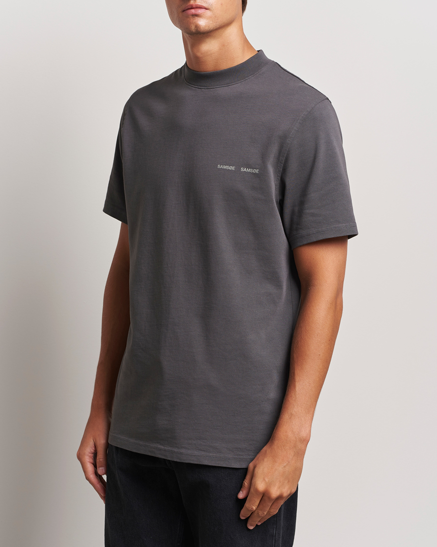 Herr |  | Samsøe Samsøe | Norsbro Organic Cotton T-Shirt Volcanic Ash