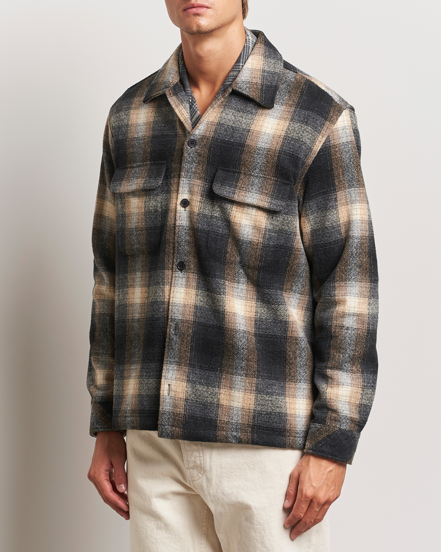 Herr |  | Samsøe Samsøe | Castor Checked Overshirt Petrified Brown