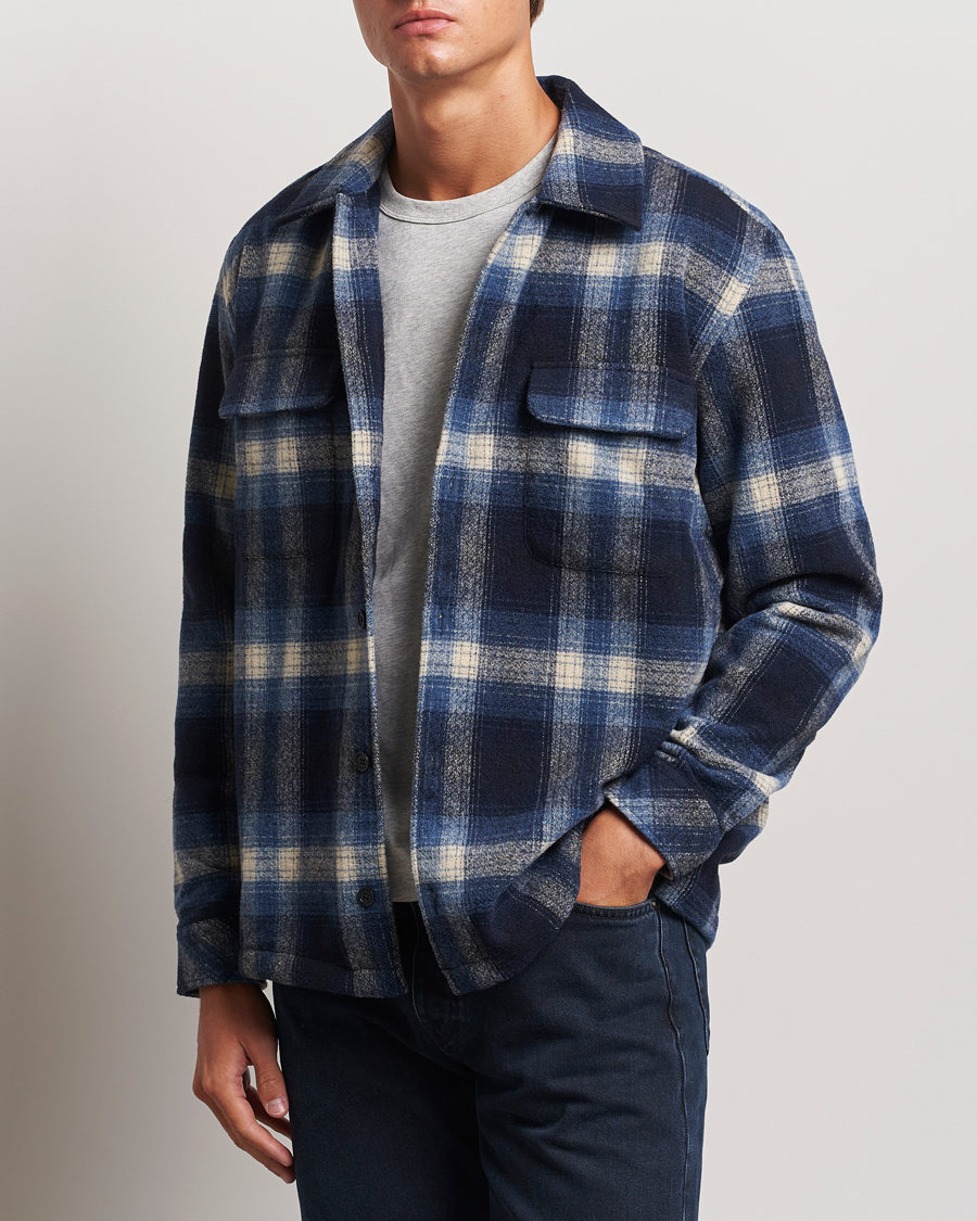 Herr |  | Samsøe Samsøe | Castor Checked Overshirt True Navy