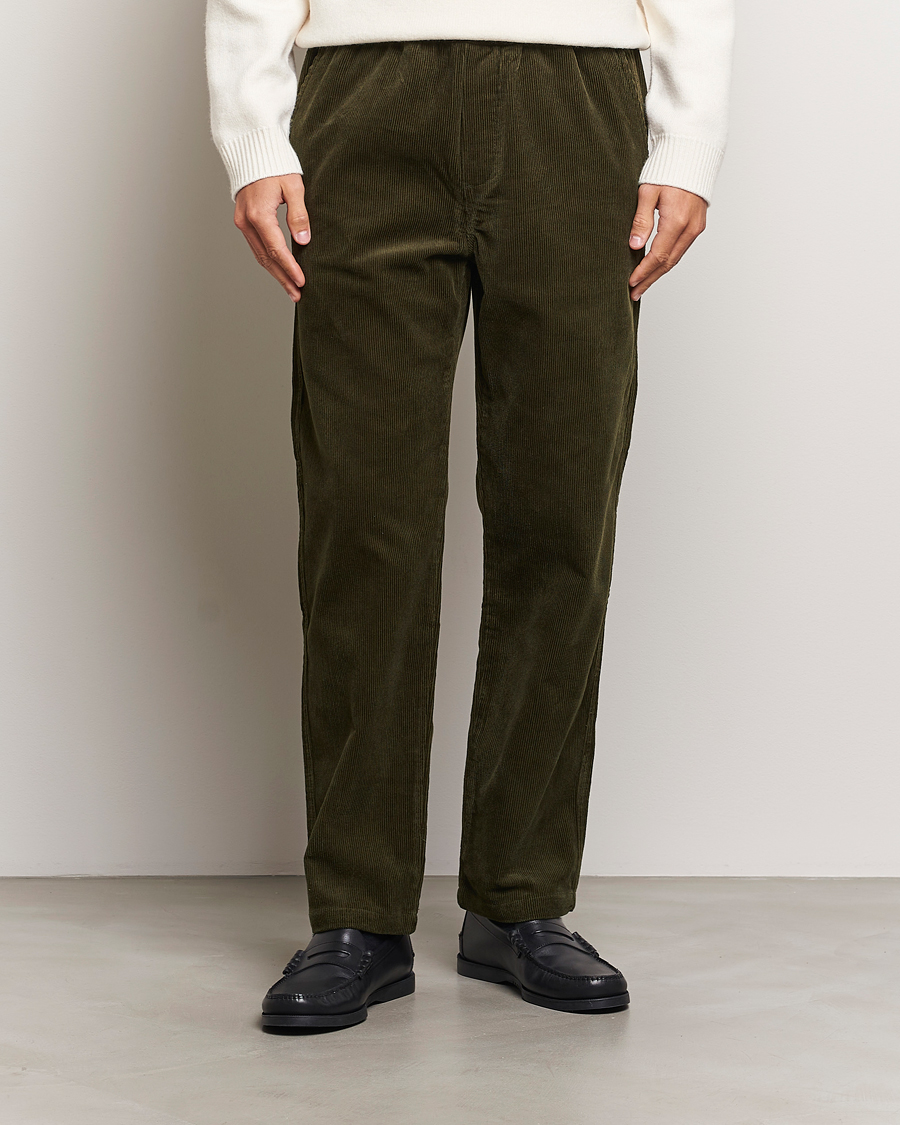 Herr |  | Samsøe Samsøe | Jabari Corduroy Drawstring Trousers Forest Night