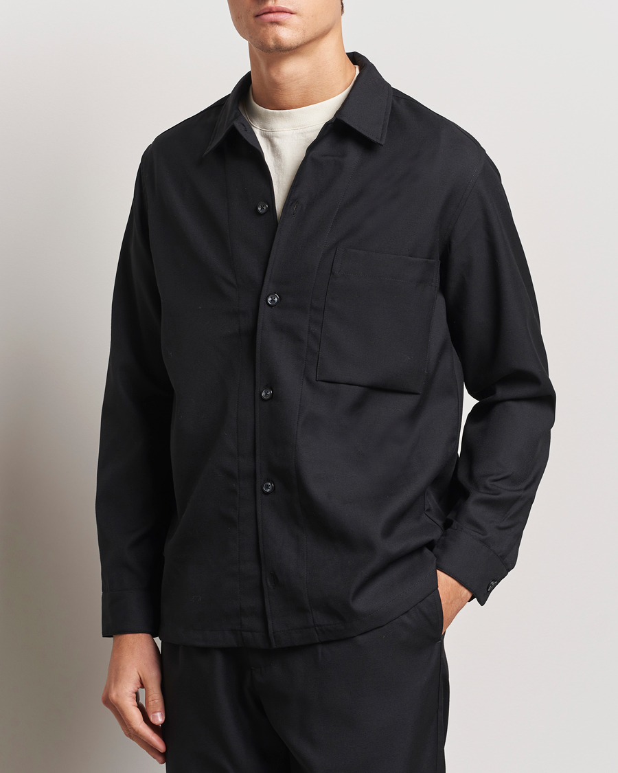 Herr |  | Samsøe Samsøe | Damon Wool Overshirt Black