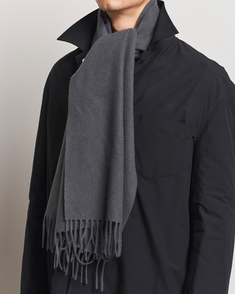 Herr |  | Samsøe Samsøe | Efin Wool Scarf Black Oyster