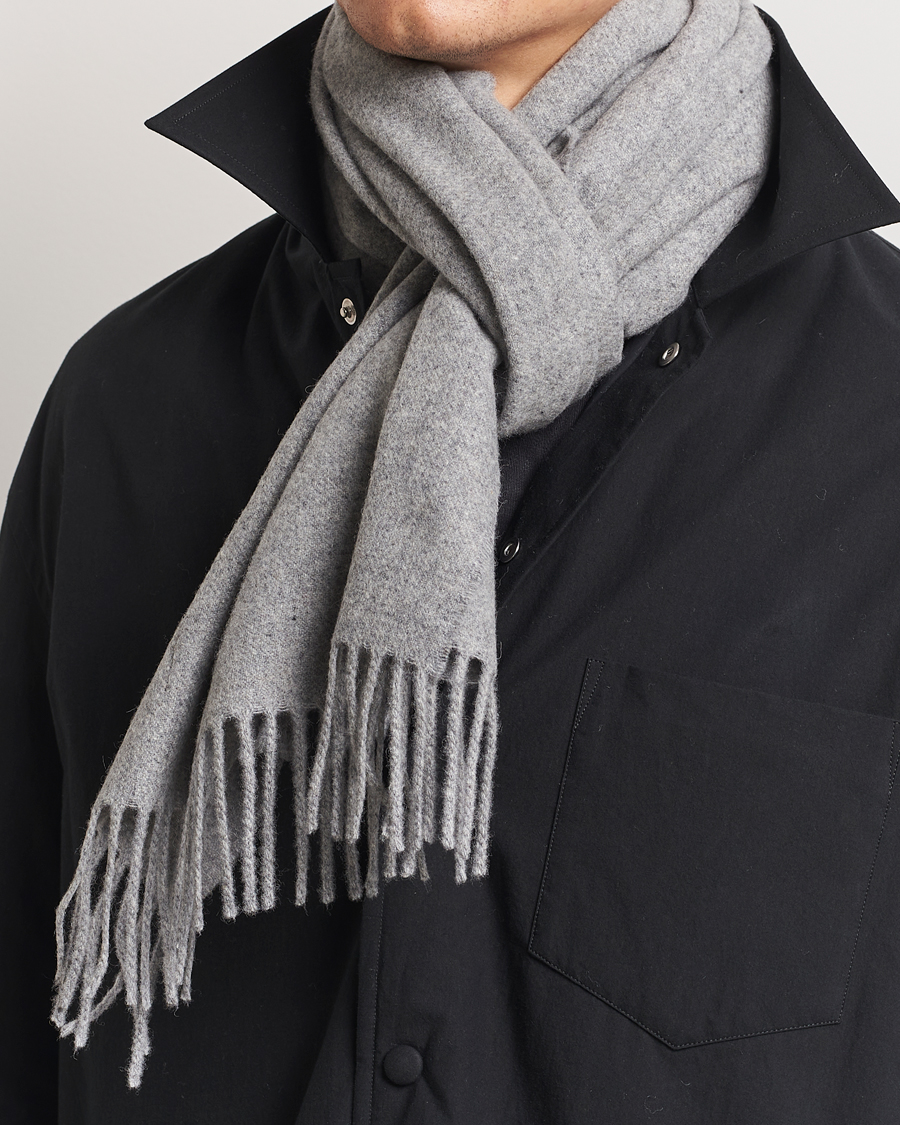 Herr |  | Samsøe Samsøe | Efin Wool Scarf Grey Melange