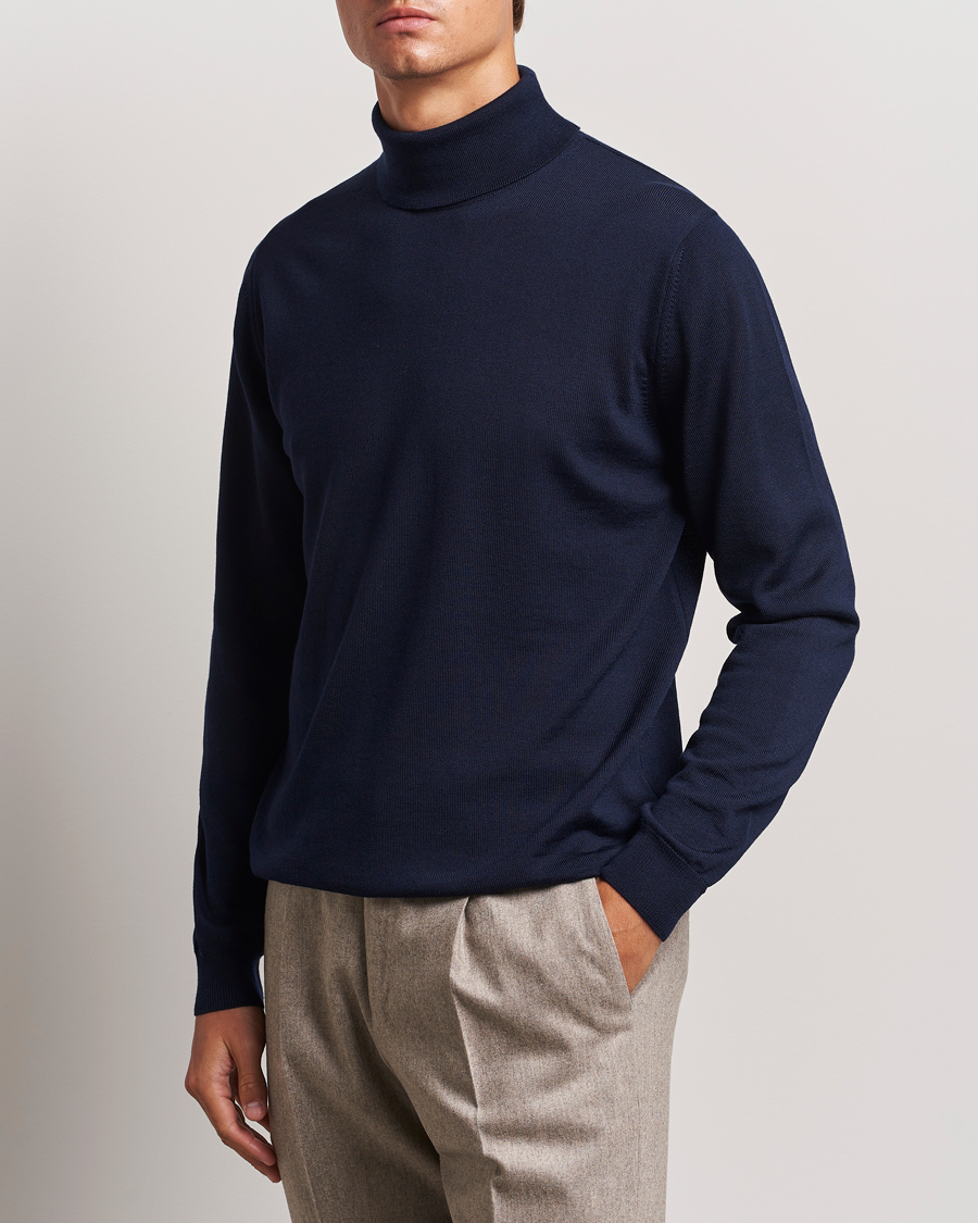 Herr |  | Stenströms | Merino Rollneck Navy