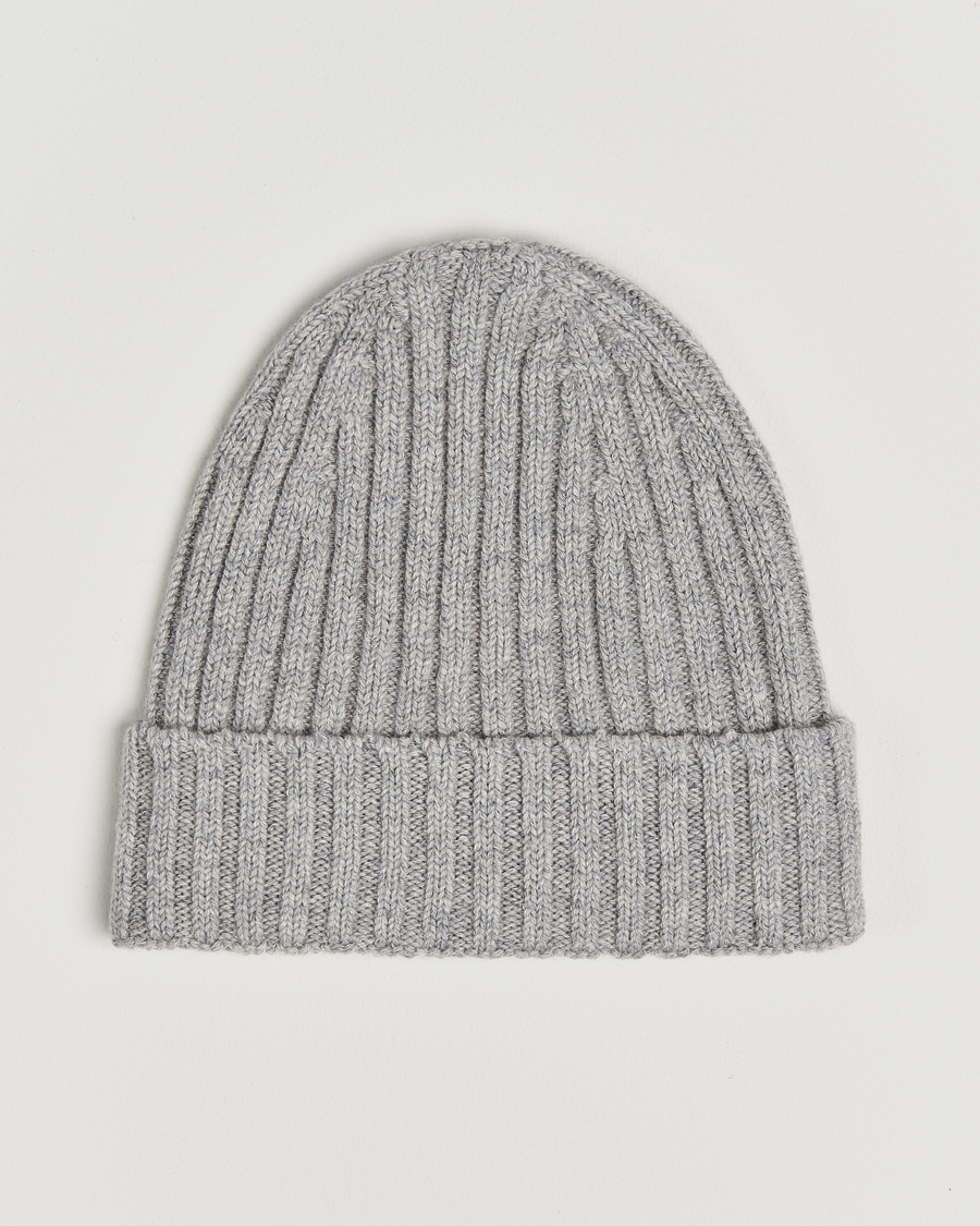 Herr |  | Stenströms | Ribbed Cotton/Cashmere Hat Navy