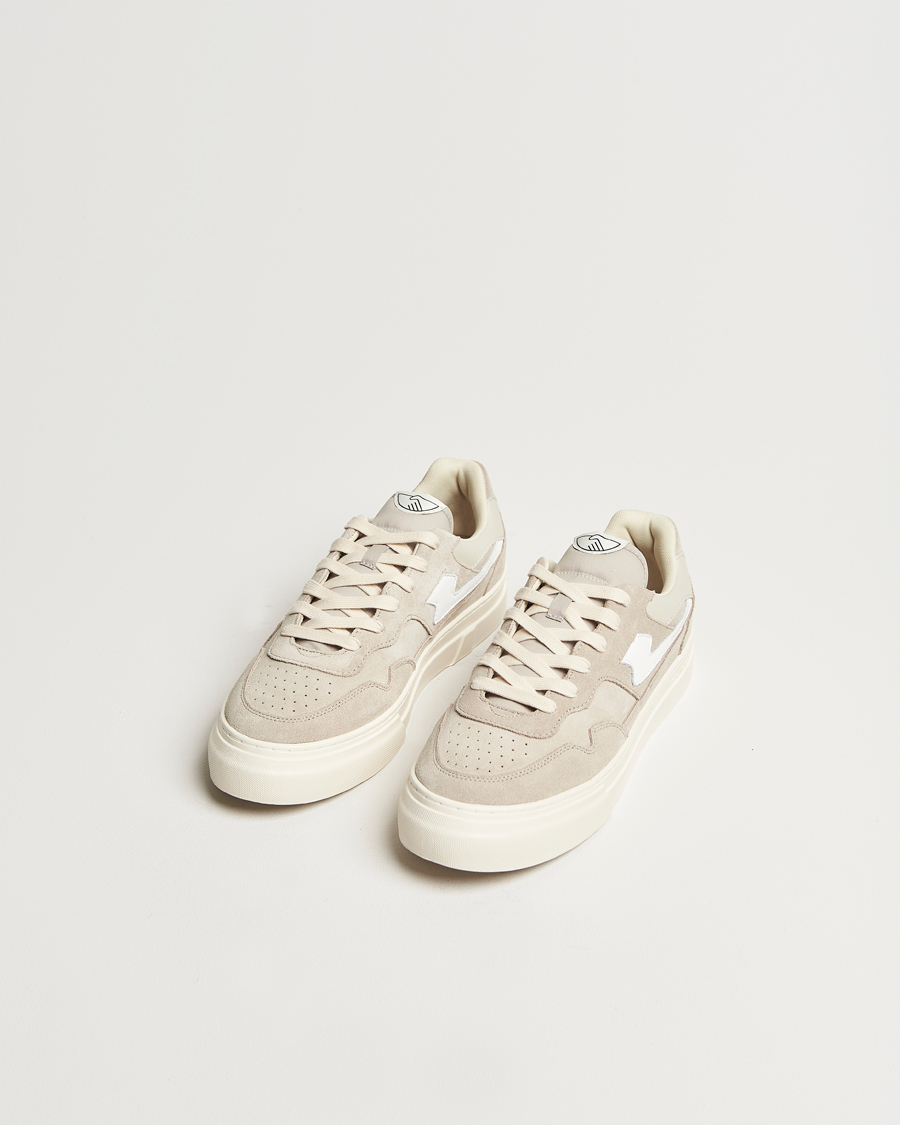 Herr |  | Stepney Workers Club | Pearl S-Strike Suede Sneaker Lt Grey/White