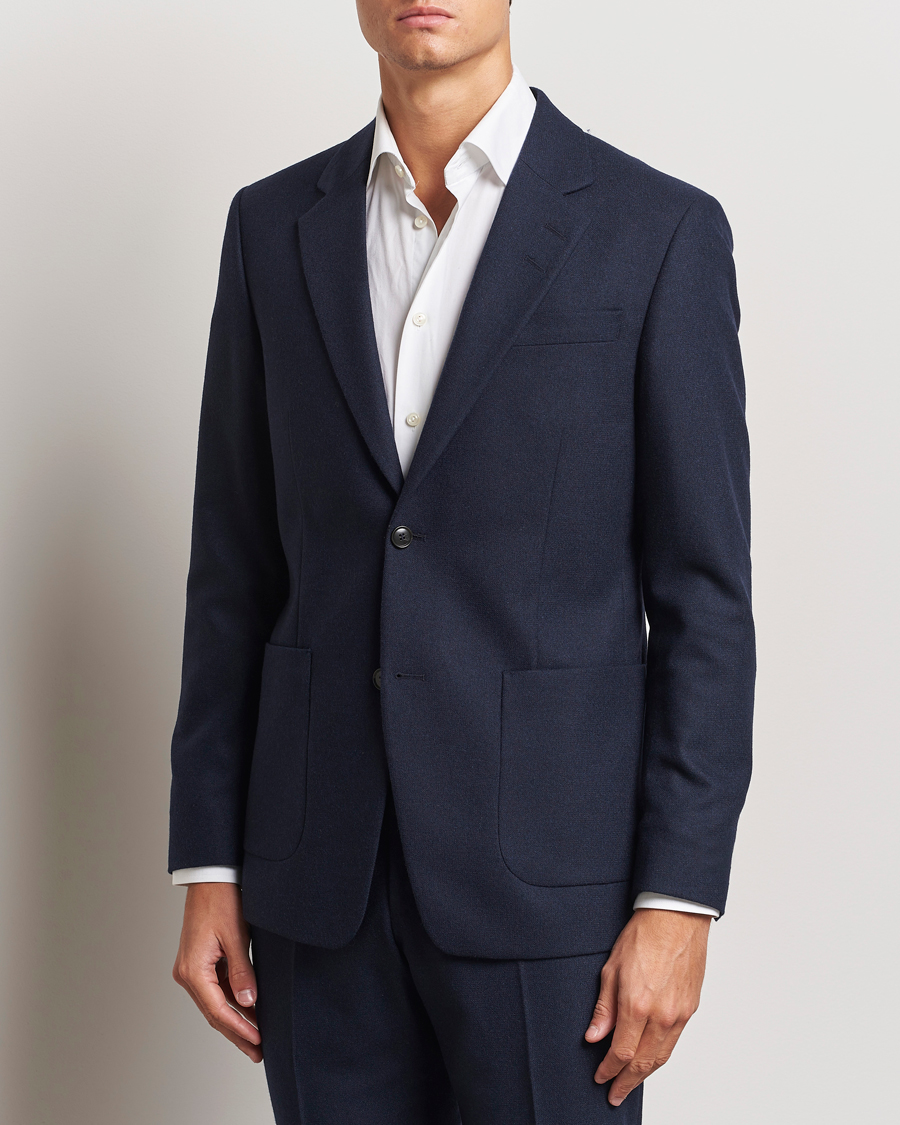 Herr |  | Tiger of Sweden | Justin Brushed Wool Blazer Sea Blue