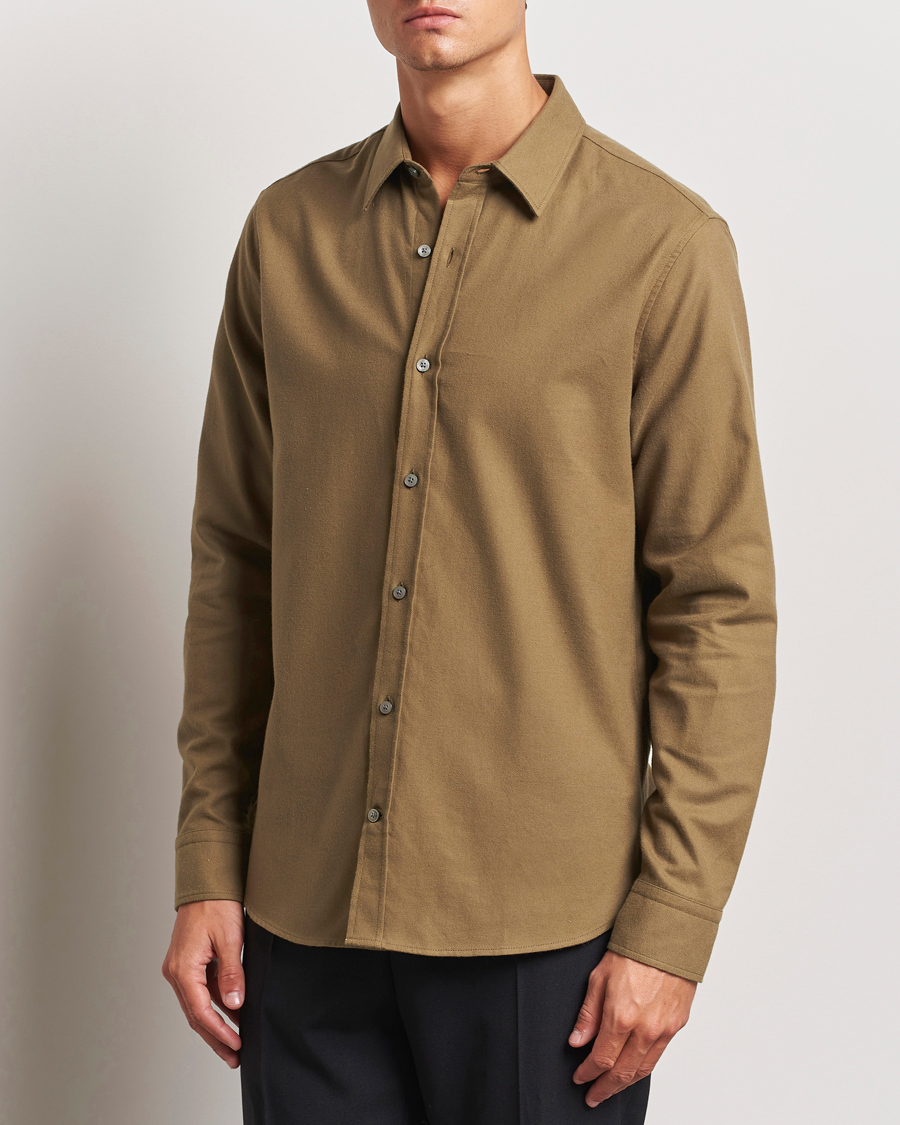 Herr |  | Tiger of Sweden | Benjamins Brushed Twill Shirt Old Wolf