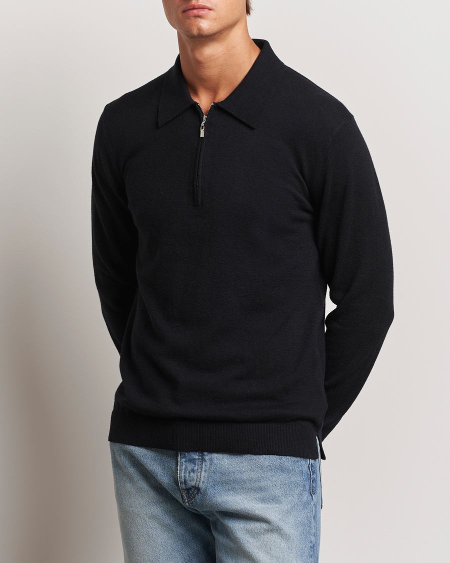 Herr |  | Tiger of Sweden | Orbit Wool/Cotton Half Zip Black