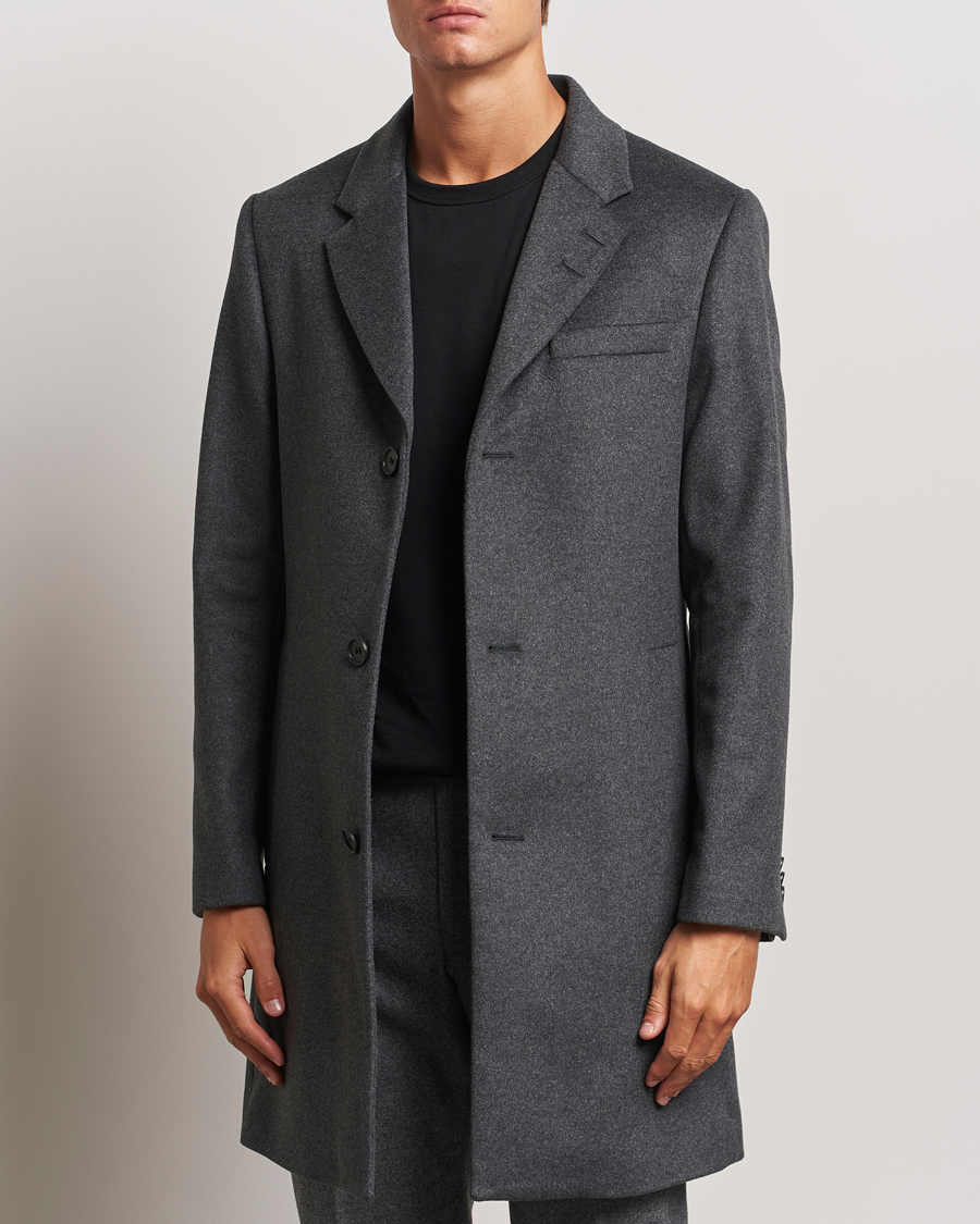 Herr | Business & Beyond - Formal | Tiger of Sweden | Finnan Wool/Cashmere Coat Grey Melange