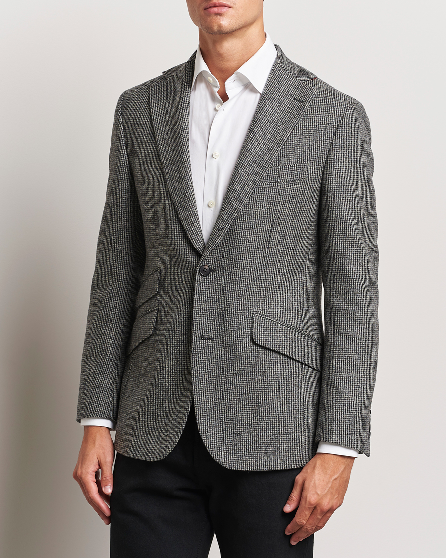 Herr |  | Walker Slater | Edward Lambswool Pepita Blazer Grey/Black